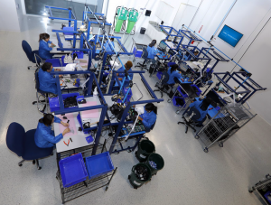 Manufacturing Floor – Above 1 Securus Monitoring Solutions State-of-the-Art Manufacturing Facility in Houston, Texas.